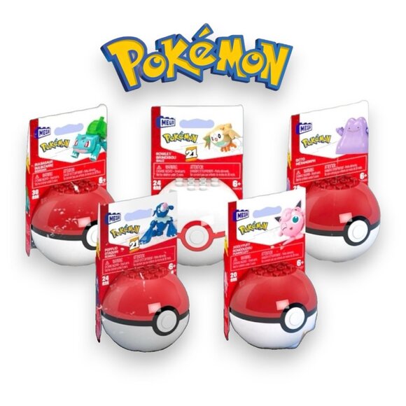 Mega Block Pokemon Toy Kit Bundle (5 Balls) - Picture 1 of 10